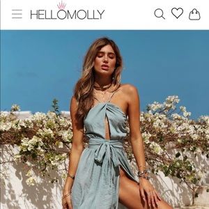 Hello Molly Stop Motion Dress - Teal (Size S)